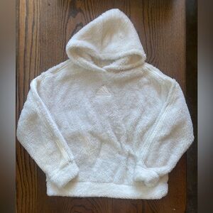 Adidas Girl’s White Sherpa Hoodie